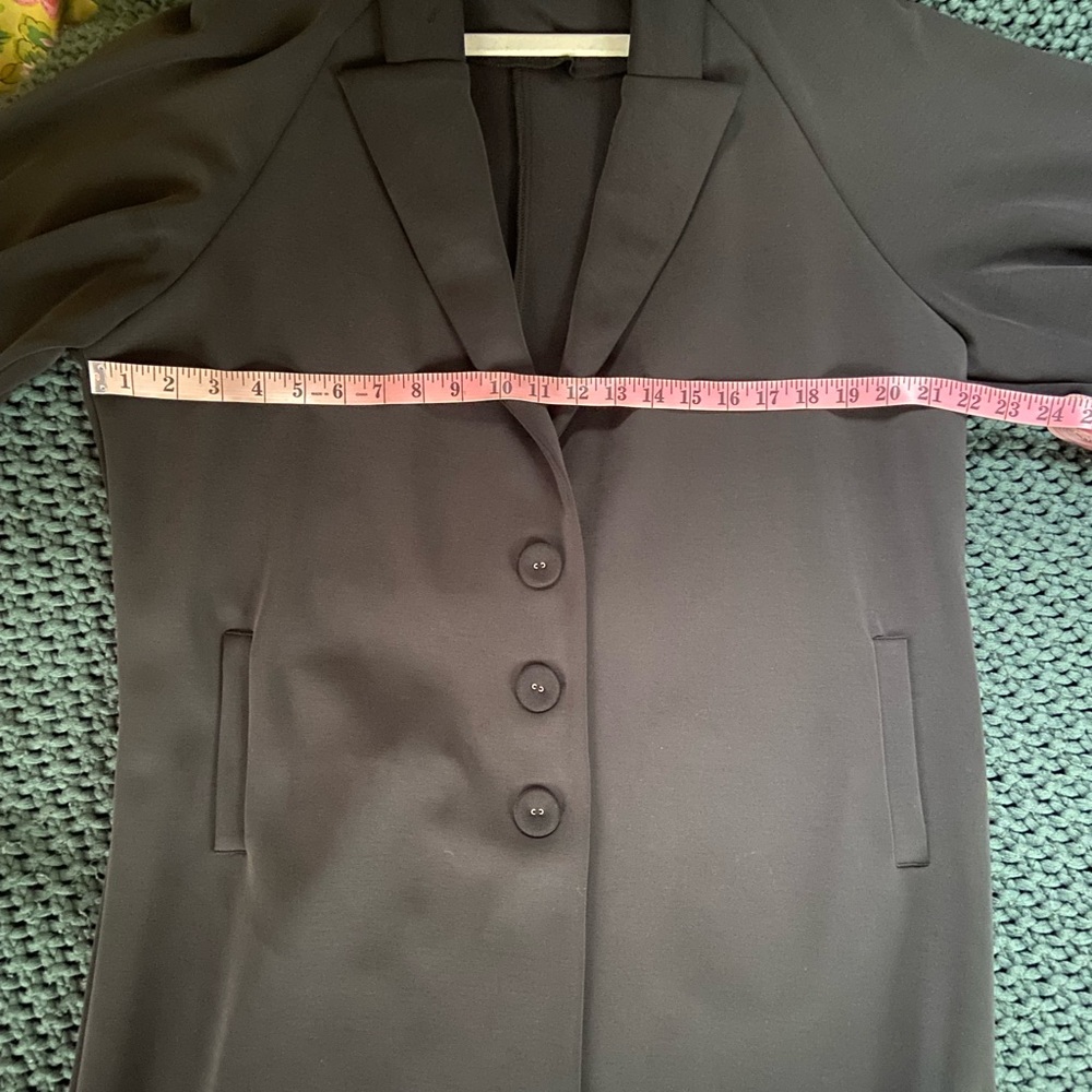 Lanston Sport Medium Elegant Black Long Maxi Coat - Picture 9 of 12